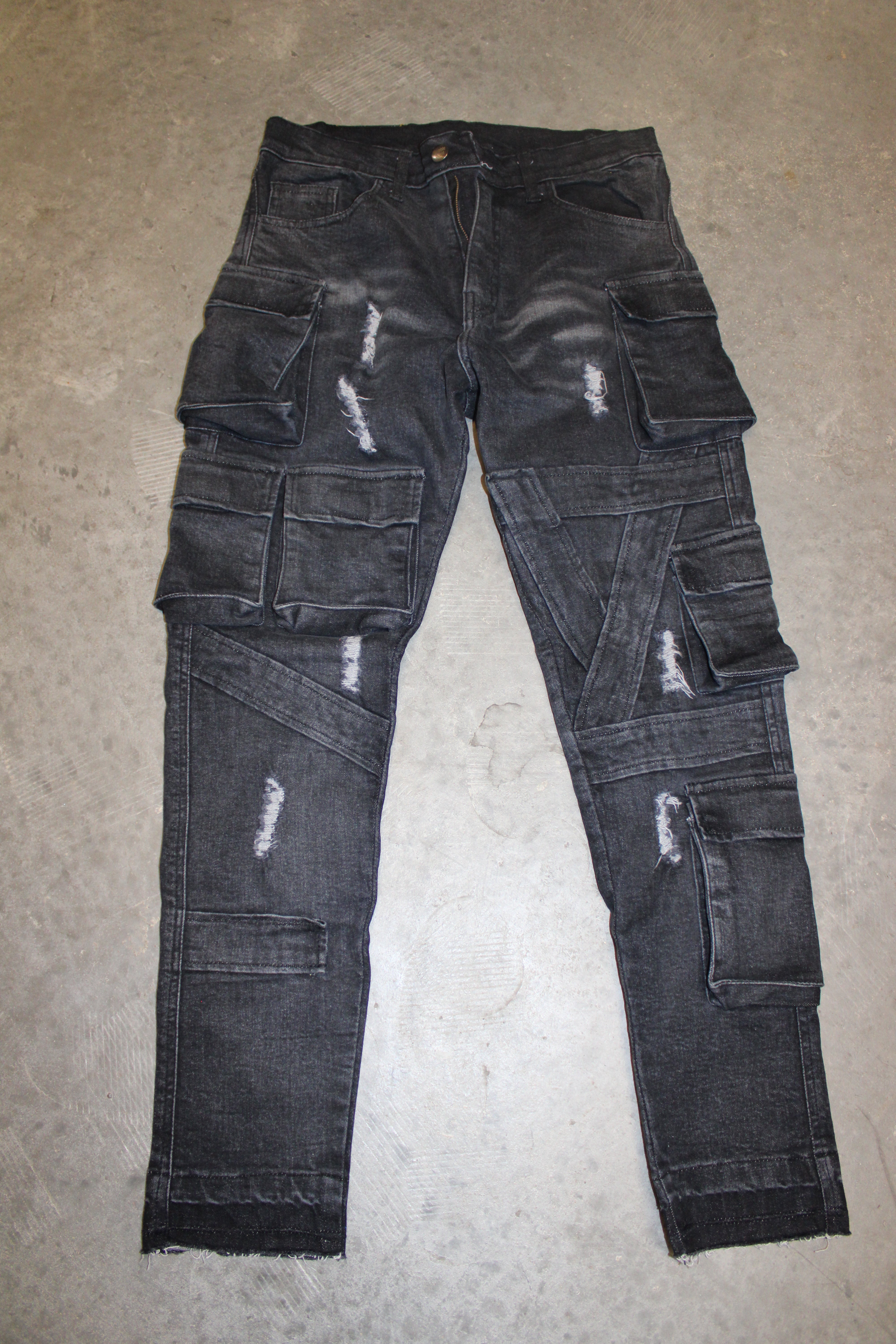 Men's Cargo Denim Jeans